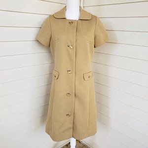 Vintage Norman Wiatt Knits Button down Dress 1970s